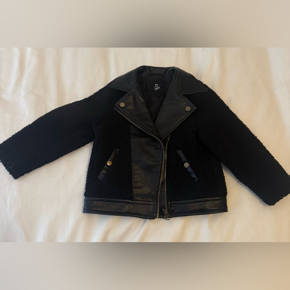 Black Toddler Girls bomber jacket